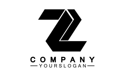 Z letter initial name  logo template version 25