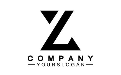 Z letter initial name  logo template version 33