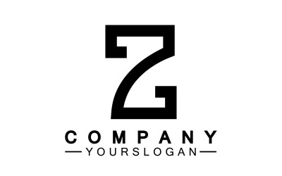 Z letter initial name  logo template version 36