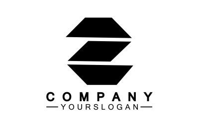 Z letter initial name  logo template version 40