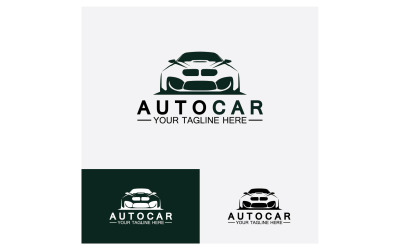 Autohändler, Automobil, Autocar-Logo-Design-Inspiration. v13