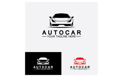 Autohändler, Automobil, Autocar-Logo-Design-Inspiration. v18