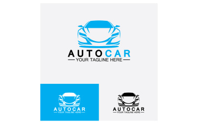 Autohändler, Automobil, Autocar-Logo-Design-Inspiration. v20