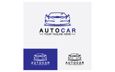 Autohändler, Automobil, Autocar-Logo-Design-Inspiration. v21
