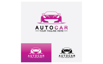 Autohändler, Automobil, Autocar-Logo-Design-Inspiration. v29