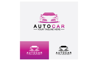 Autohändler, Automobil, Autocar-Logo-Design-Inspiration. v2
