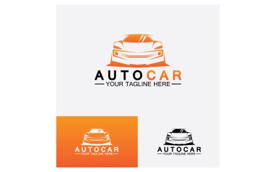Autohändler, Automobil, Autocar-Logo-Design-Inspiration. v5