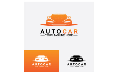 Concesionario de automóviles, automoción, inspiración para el diseño del logotipo de autocar. v28