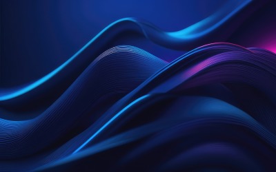Diseño de fondo de onda borrosa 3D abstracto de primera calidad