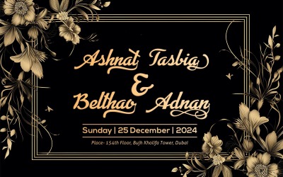 Diseño de tarjeta de boda_diseño de tarjeta de boda de lujo negro_tarjeta de boda con texto de caligrafía