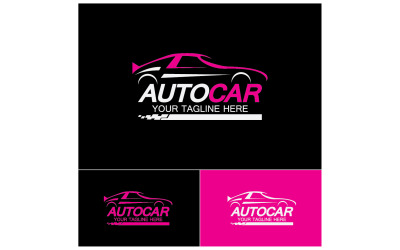 Concesionario de automóviles, automoción, inspiración para el diseño del logotipo de autocar. v62