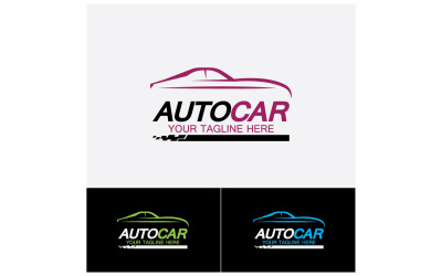 Concessionario di automobili, ispirazione per il design del logo automobilistico e automobilistico. v46