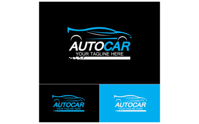 Inspiración en el diseño del logotipo del concesionario de automóviles, automoción y autocar. v59