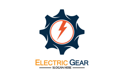 Blitz-Blitz-Strom-Getriebe-Vektor-Logo-Design v24