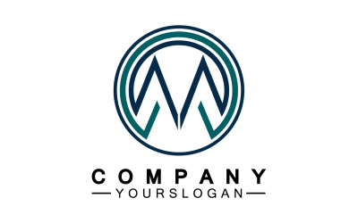Diseño de logotipo letra M o identidad corporativa v16