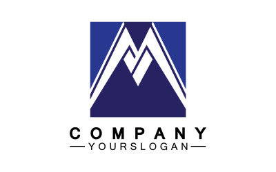Diseño de logotipo letra M o identidad corporativa v1