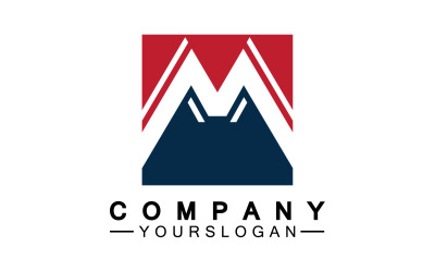 Diseño de logotipo letra M o identidad corporativa v6