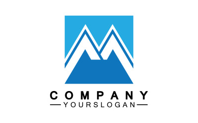 Diseño de logotipo letra M o identidad corporativa v7