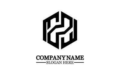 H harfi logo simge tasarım şablonu öğeleri v9