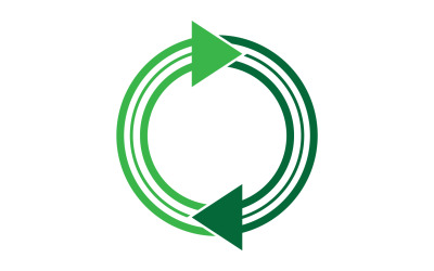Återvinn symbol isolerad på en vit bakgrund v11