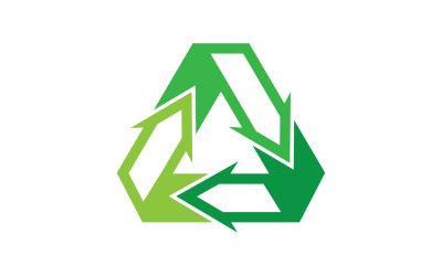 Återvinn symbol isolerad på en vit bakgrund v28