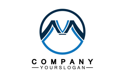 Diseño de logotipo letra M o identidad corporativa v20