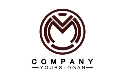 Diseño de logotipo letra M o identidad corporativa v25