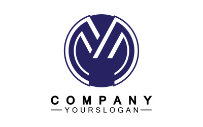 Diseño de logotipo letra M o identidad corporativa v28