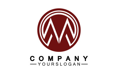 Letter M logo design or corporate identity v24