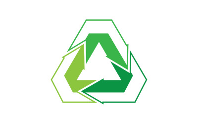 Recycle symbool geïsoleerd op een witte achtergrond v26