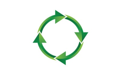 Symbol recyklingu izolowany na białym tle v16