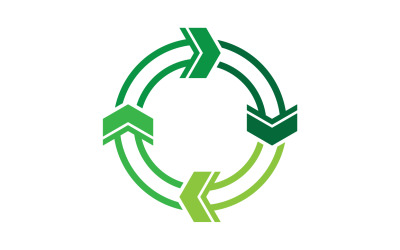 Symbol recyklingu izolowany na białym tle v1