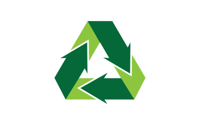 Symbol recyklingu izolowany na białym tle v21