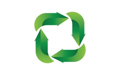 Symbol recyklingu izolowany na białym tle v31