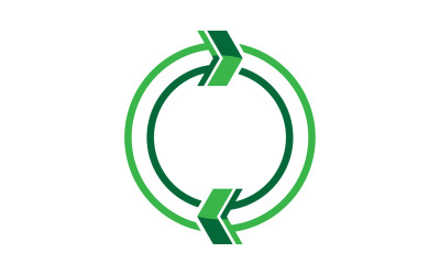 Symbol recyklingu izolowany na białym tle v4