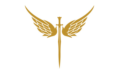 Miecz ze skrzydłami. Symbol Złotego Miecza v23
