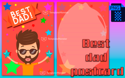 Best dad postcard 7 ( "The Best Dad")