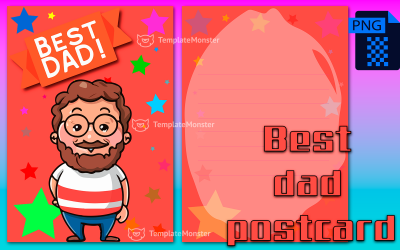 Cartolina del miglior papà 5 (&amp;quot;Il miglior papà&amp;quot;)