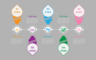 Design del modello di dati di informazioni eps vettoriali in stile cerchio.