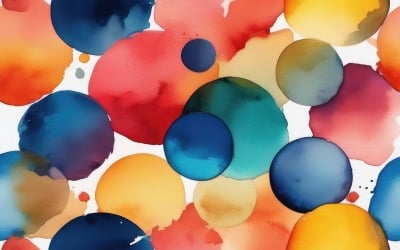 Fond de taches aquarelles colorées abstraites 13