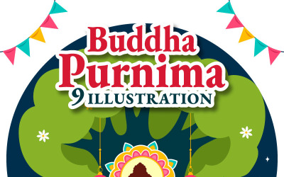 9 Ilustrace Buddha Purnima