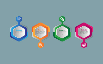 Polygon stil vektor eps statistik info dataelement.