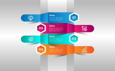 Progettazione infografica statistica di comunicazione aziendale.
