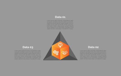 Black triangle vector eps infographic design.
