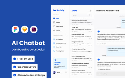 BotBuddy - Інформаційна панель чат-бота AI V1