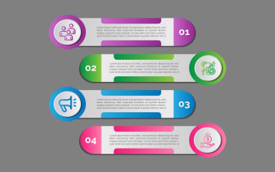 Diseño de elementos infográficos vectoriales de concepto de negocio.