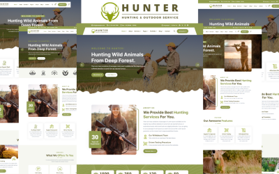 Hunter - Modello HTML5 per servizi di caccia e attività all&amp;#39;aperto