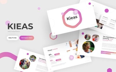 Kieas - modelo de PowerPoint para crianças