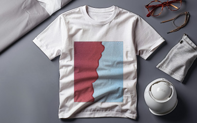 Oggetto intelligente del modello Mockup della maglietta bianca