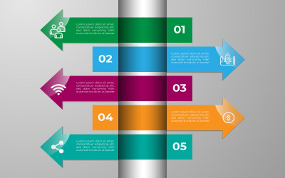 Parlak vektör kare infografik eleman tasarımı.